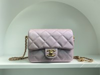 Chanel Crossbody & Shoulder Bags Lychee Pattern Cowhide Chains