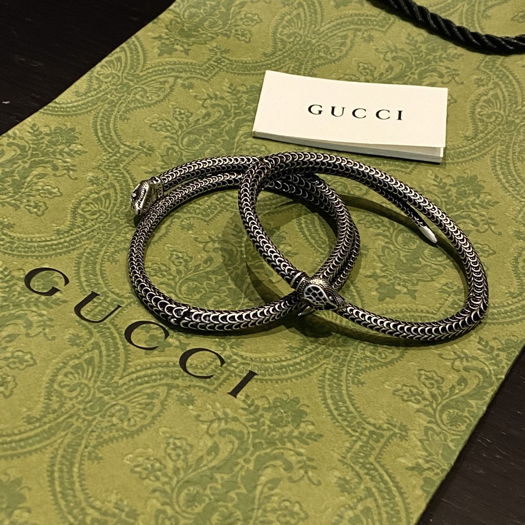 新品上架】古驰Gucc•Garden系列灵蛇造型手镯 7
