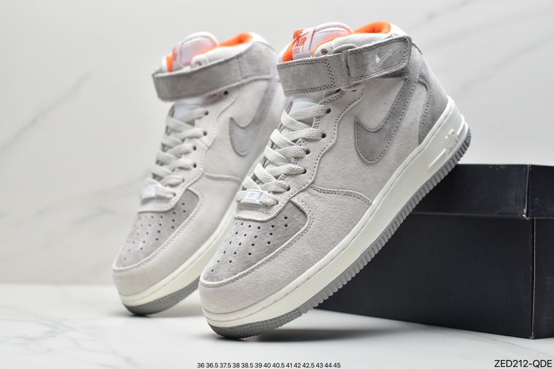 260 耐克Nike Air Force 1 07空军一号中帮百搭休闲运动板鞋CQ5059-105