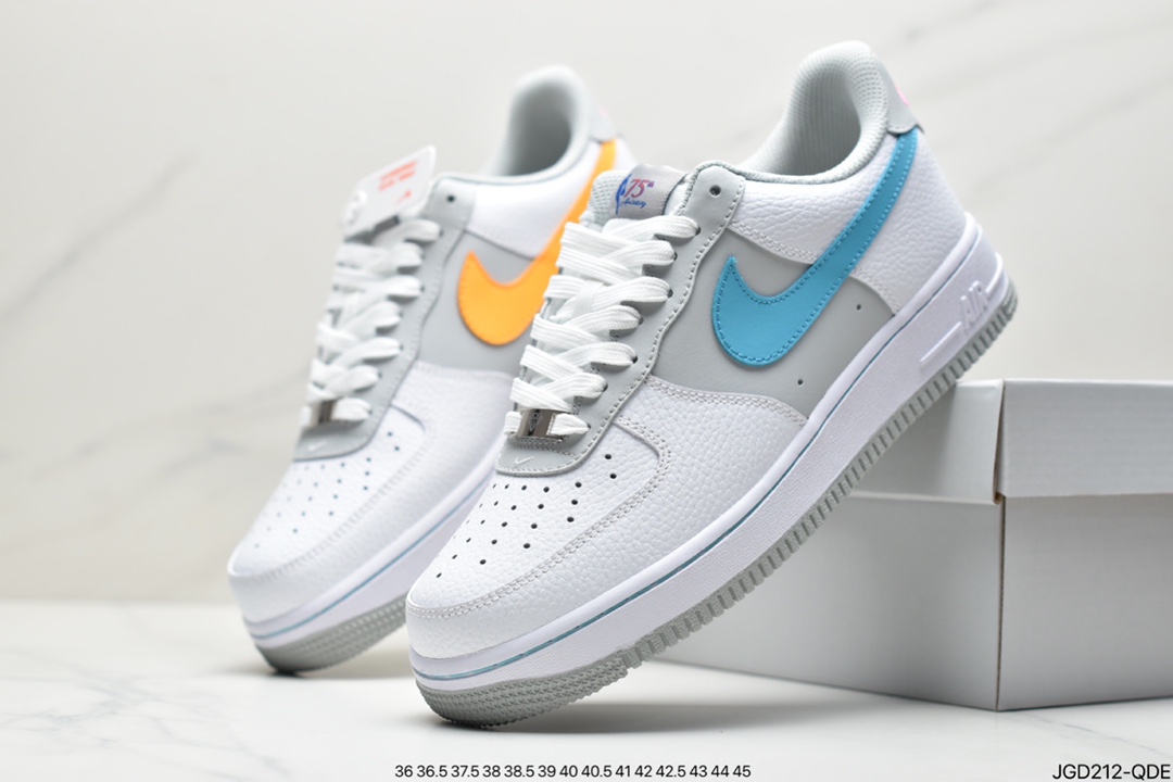 180 NBA洛杉矶湖人队 x Nike Air Force 1Low ’07 LV8”Lakers”板鞋“白蓝紫湖人对”DC8874-100