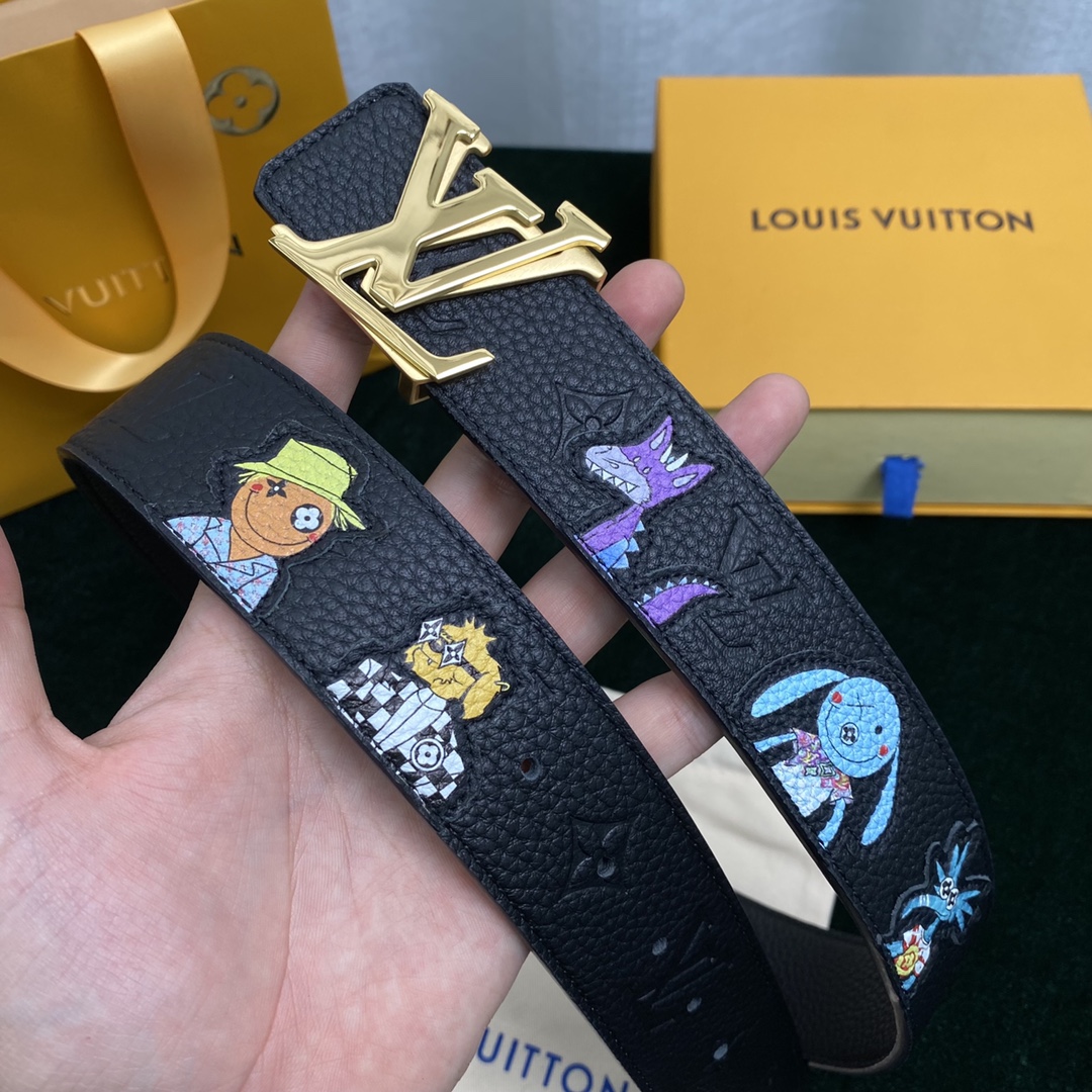 Louis Vuitton Belts Calfskin Cowhide Spring Collection