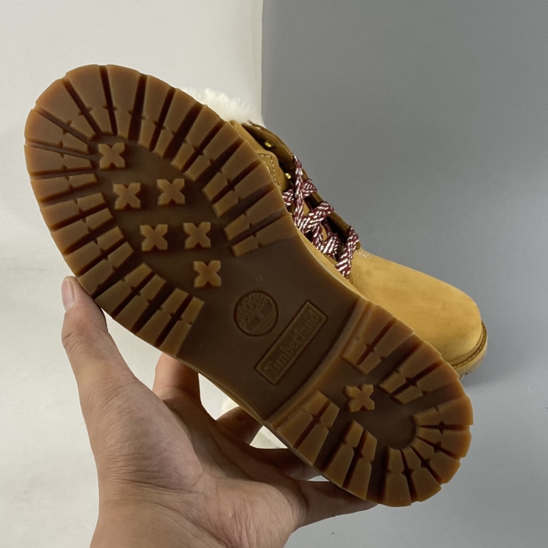 P380  Timberland 续冰淇淋少女风格热卖款再现添柏岚限量款shearling 蝴蝶毛球款