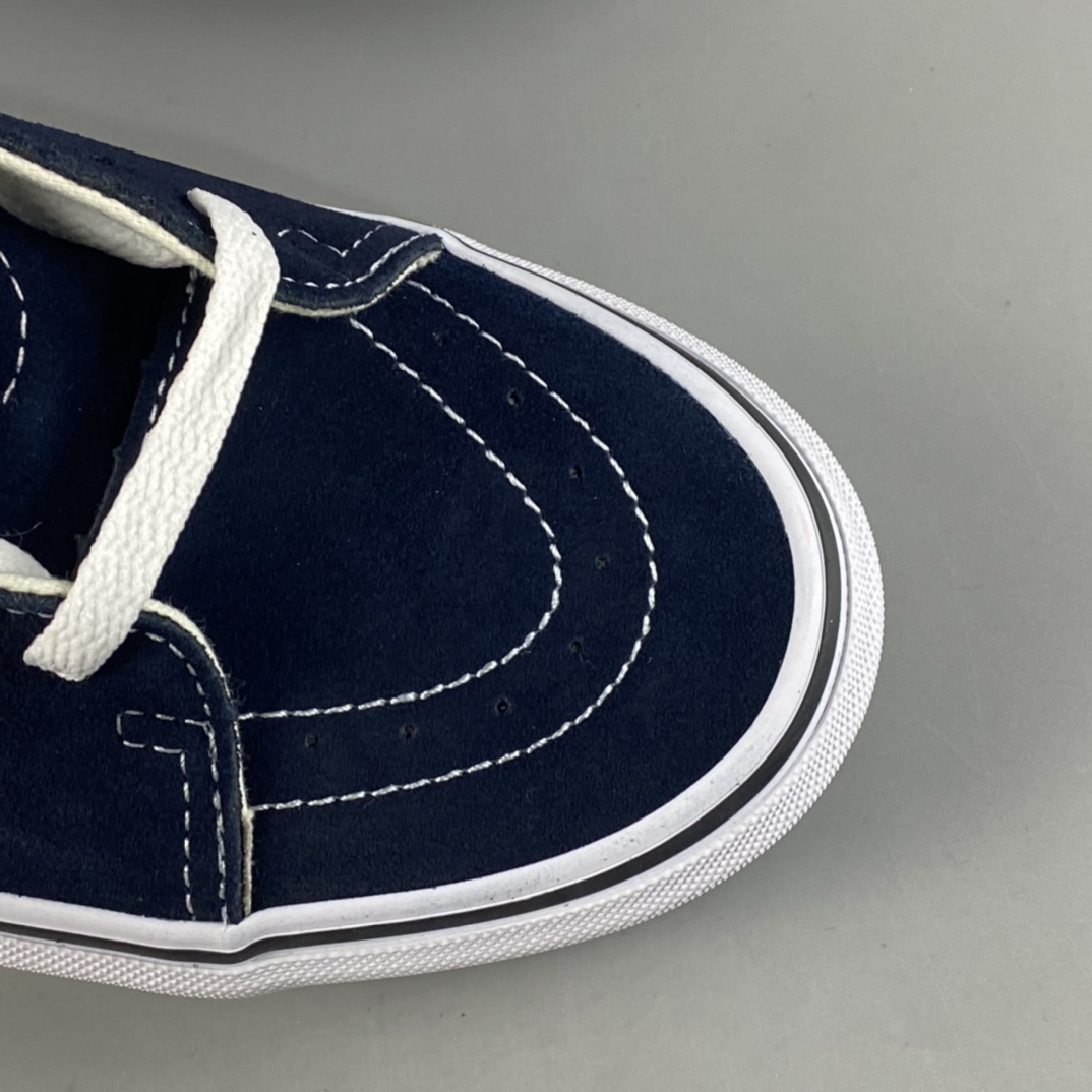 P160  Vans SK8-Mid Pro 范斯官方浅灰色藏蓝拼