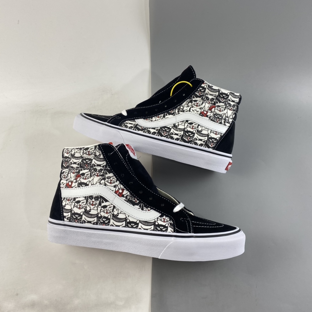 P160  Vans Sk8-Hi 高帮卡通机器猫官方同步休闲硫化运动板鞋 VN0A4BV8BCL