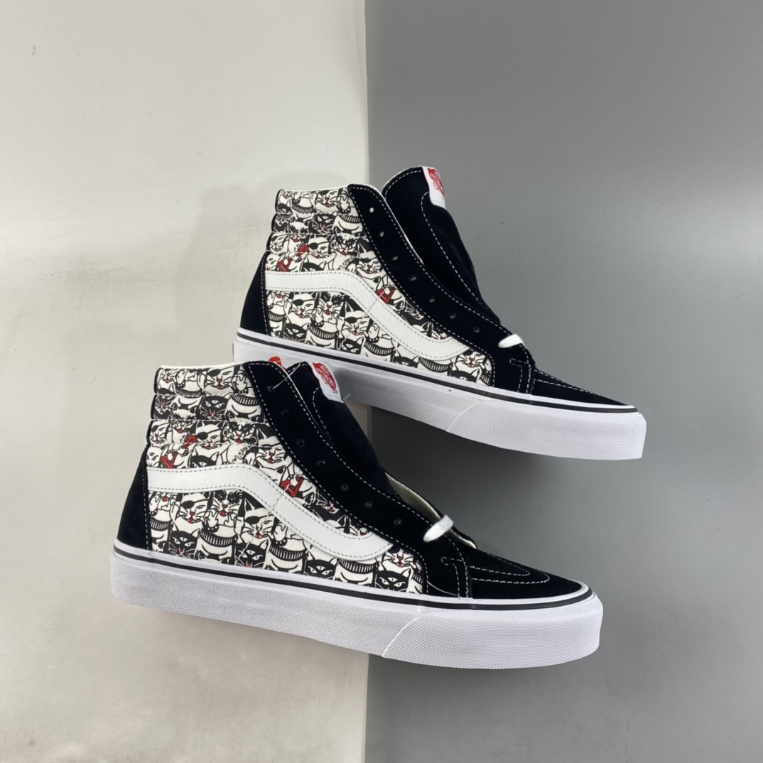 P160  Vans Sk8-Hi 高帮卡通机器猫官方同步休闲硫化运动板鞋 VN0A4BV8BCL