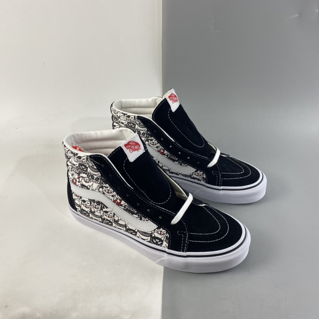 P160  Vans Sk8-Hi 高帮卡通机器猫官方同步休闲硫化运动板鞋 VN0A4BV8BCL
