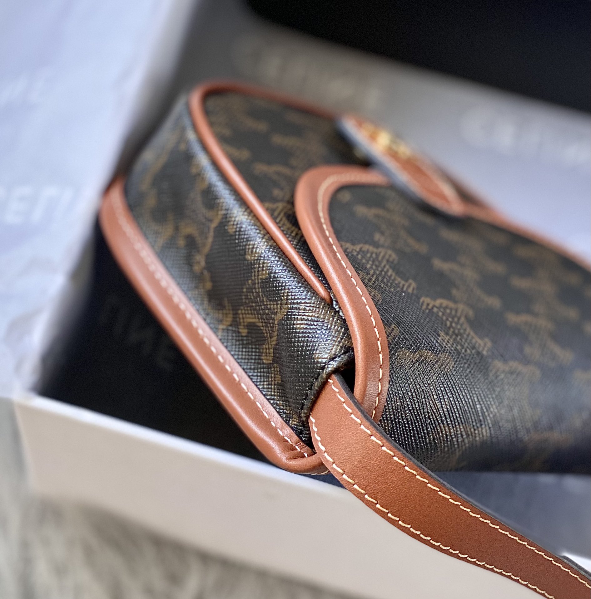 CELINE赛琳TRIOMPHE BESACE 迷你马鞍包196702