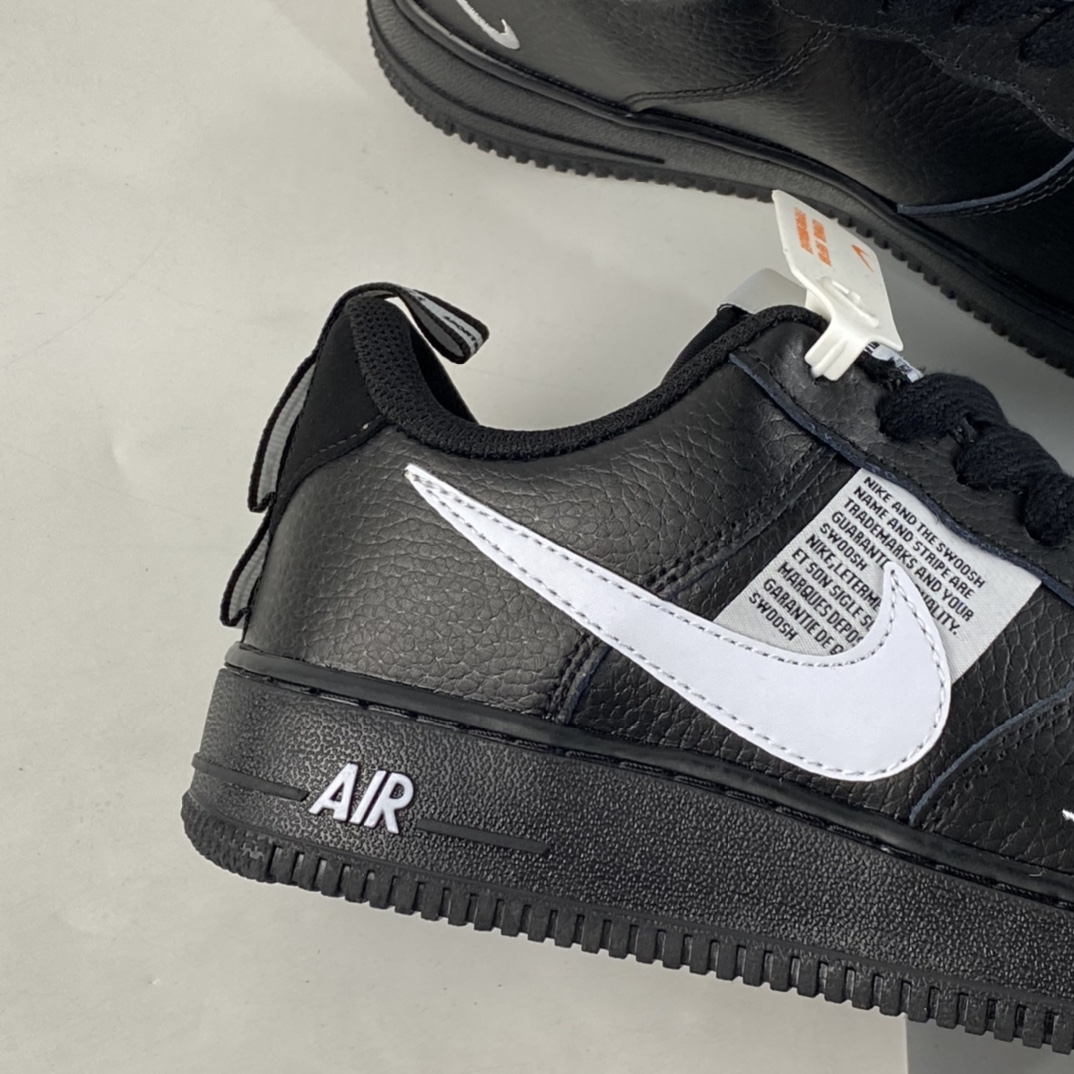 P130  NIKE Air Force 1 Low 黑白简版OW字母 AJ7747-001