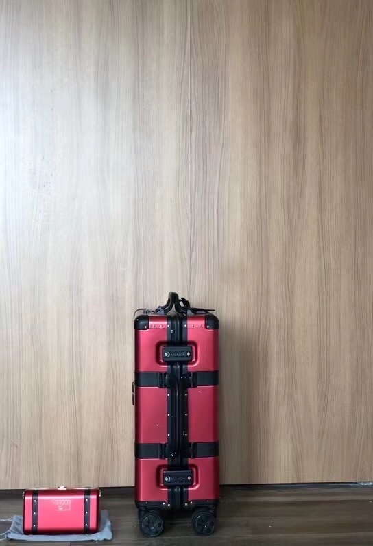 Luxury Gucci Aluminium Suitcase with Secure Locks and Outer Pockets - 图片 2
