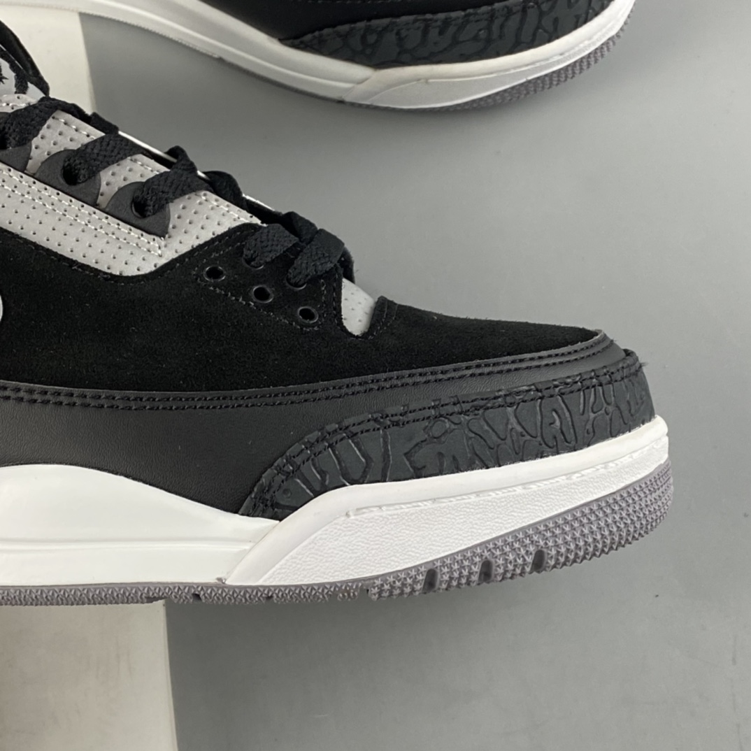 P240 Air Jordan 3 Tinker 黑水泥 3M黑白手稿 CK4348-007