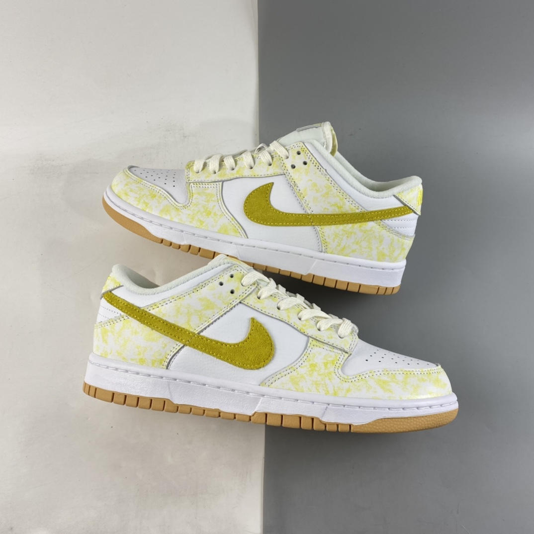 P380  NIKE SB Dunk Low Prm 黄白配色SB扣碎篮板时尚休闲板鞋 DM9467-700