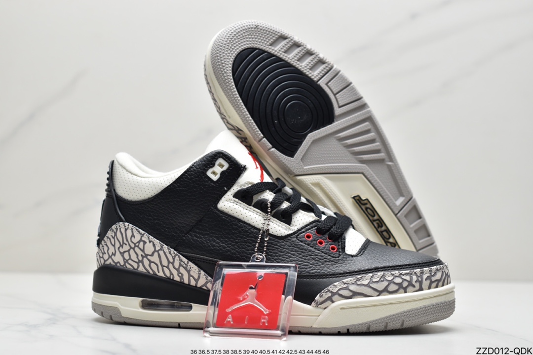250 Jordan 3 Retro  AJ3代中帮篮球鞋CT8532