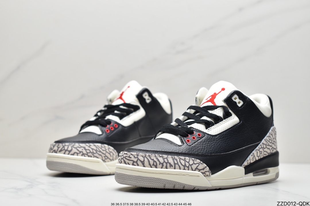 250 Jordan 3 Retro  AJ3代中帮篮球鞋CT8532