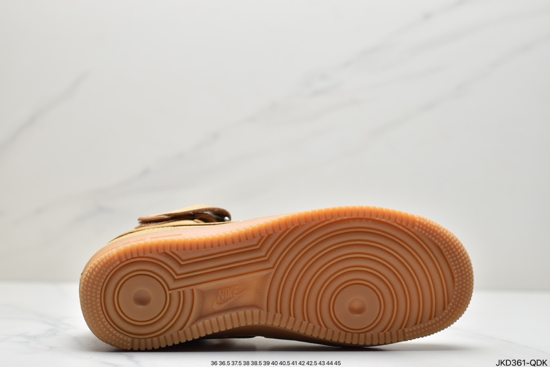 160 NIKE Air Force 1 ’07 Mid”Wheat/Flax”空军一号经典中帮百搭休闲运动板鞋DJ9158-200