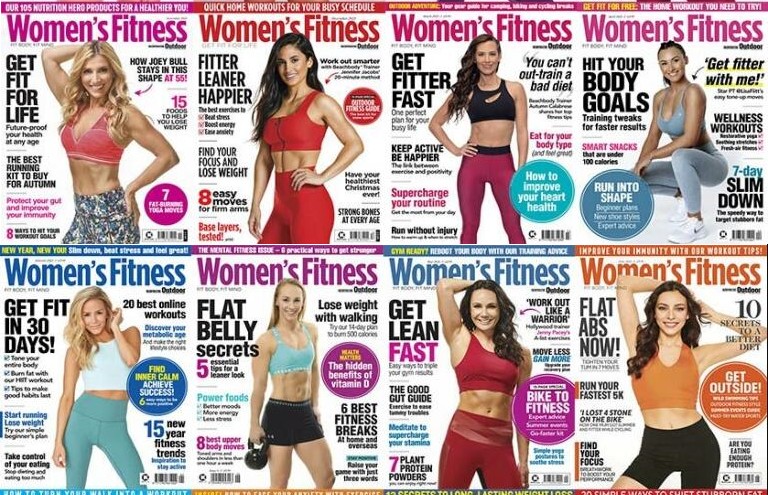 【瑜伽健身上新】【英国版】 《Women’s Fitness》女性健康与健身杂志 2021年合集 12本 电子版