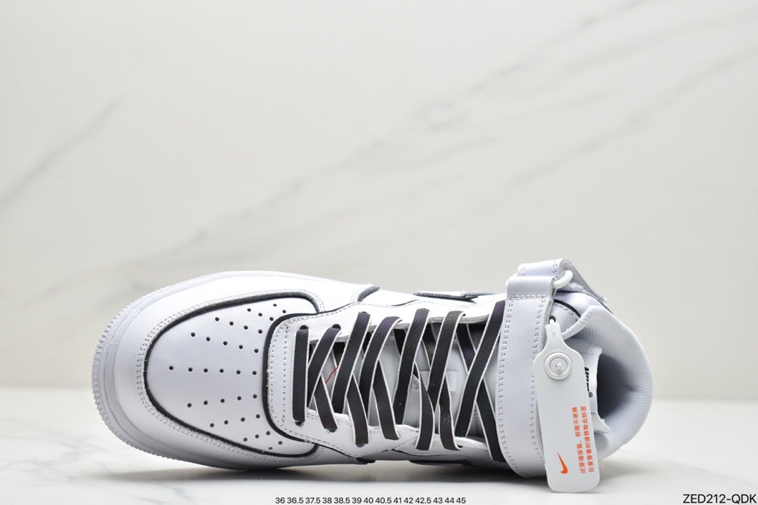 260 耐克NIke Air Force 1 ’07 Mid白炫彩“夜魔侠”空军一号中帮运动休闲板鞋 368732-810