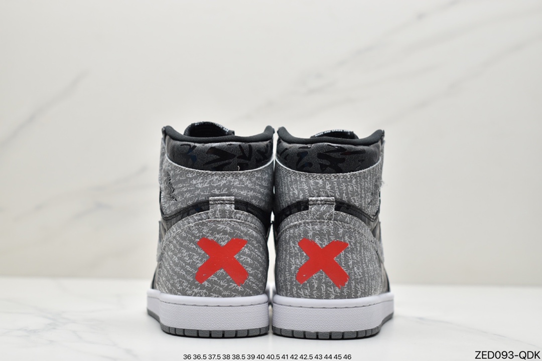 260 Air Jordan 1 High OG “Rebellionaire”黑灰禁穿 555088-036