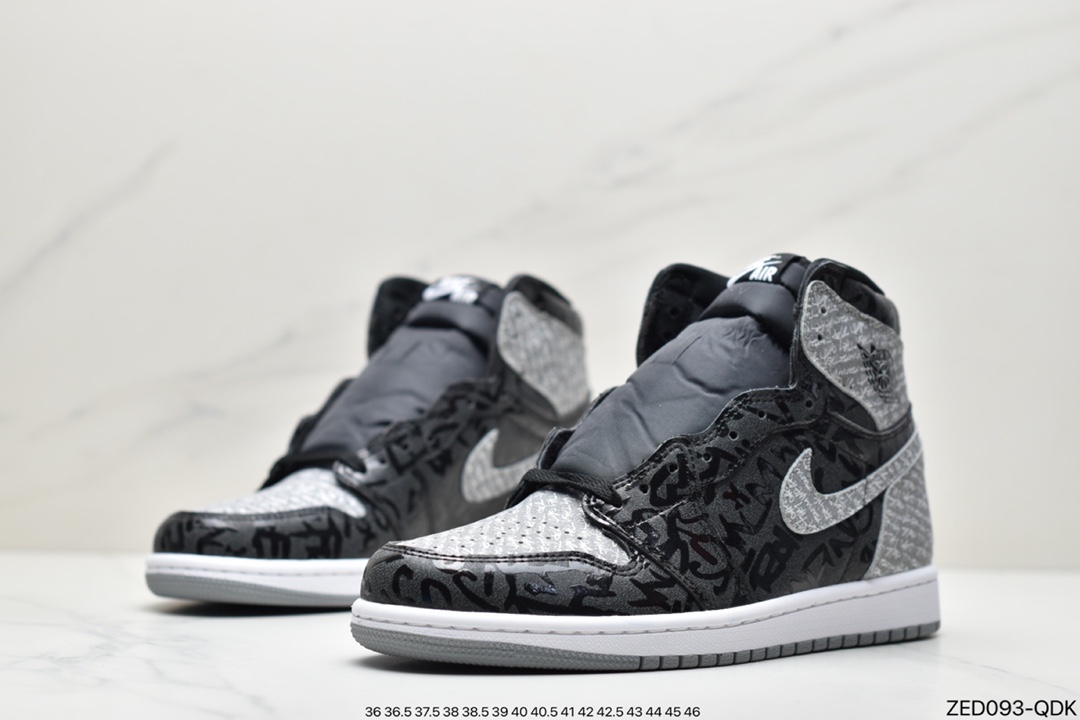 260 Air Jordan 1 High OG “Rebellionaire”黑灰禁穿 555088-036