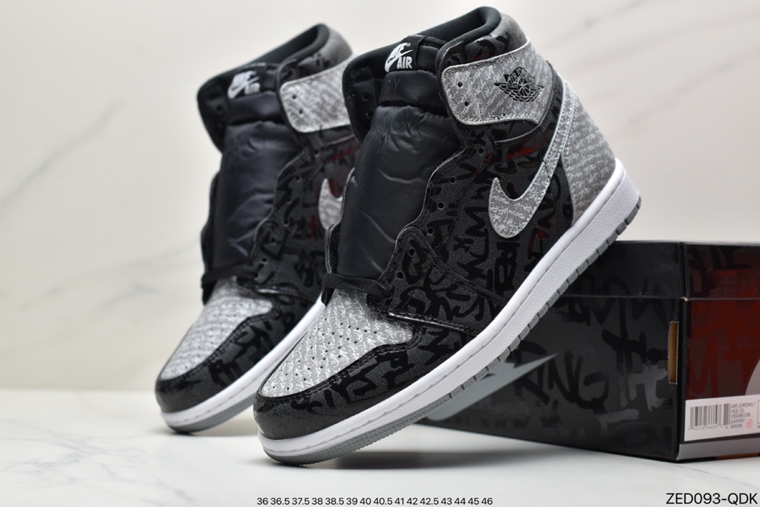 260 Air Jordan 1 High OG “Rebellionaire”黑灰禁穿 555088-036