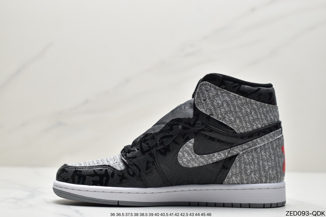 260 Air Jordan 1 High OG “Rebellionaire”黑灰禁穿 555088-036
