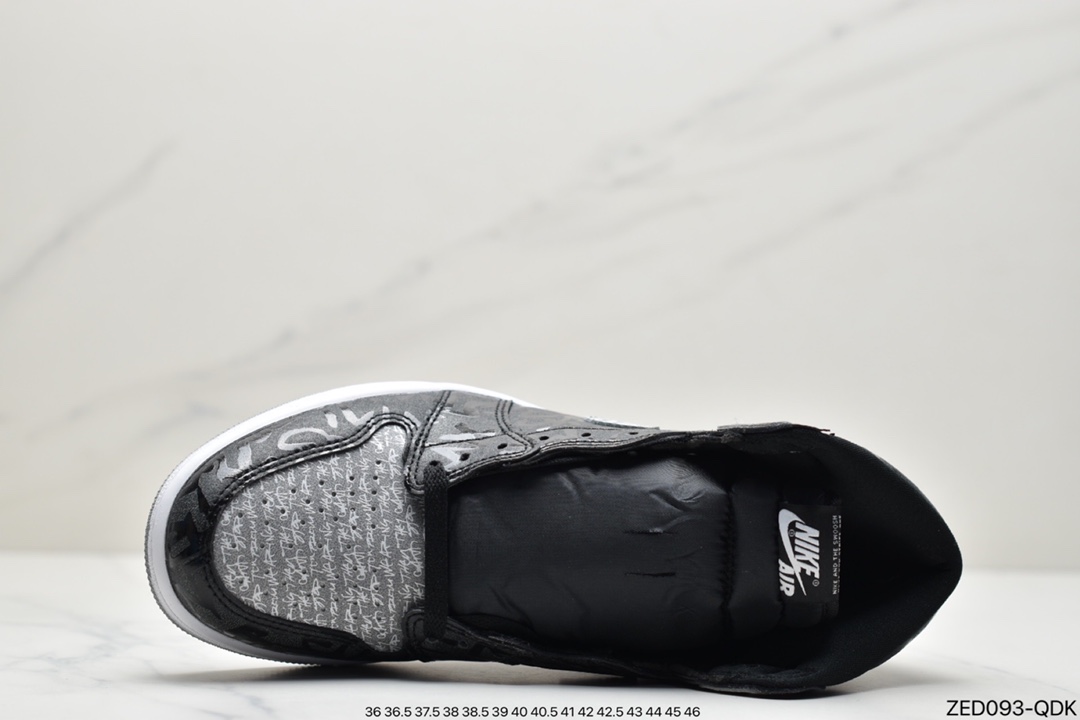 260 Air Jordan 1 High OG “Rebellionaire”黑灰禁穿 555088-036