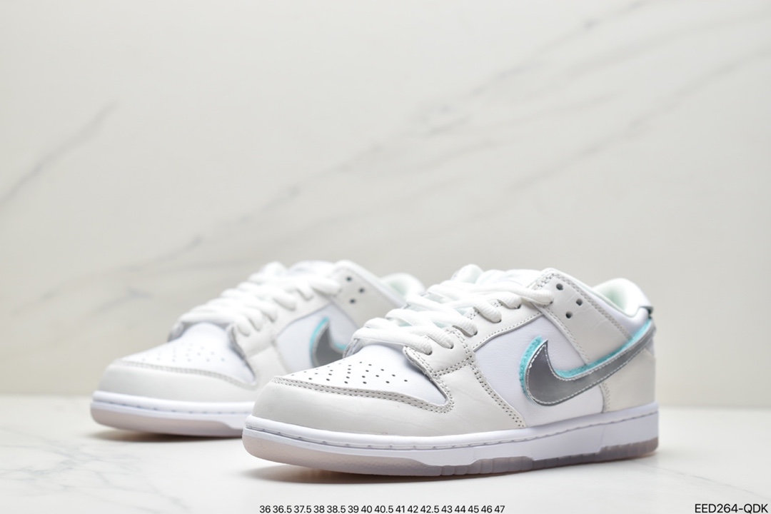 370 Diamond Supply Co x Nike SB Dunk Low 白钻石 BV1310-100