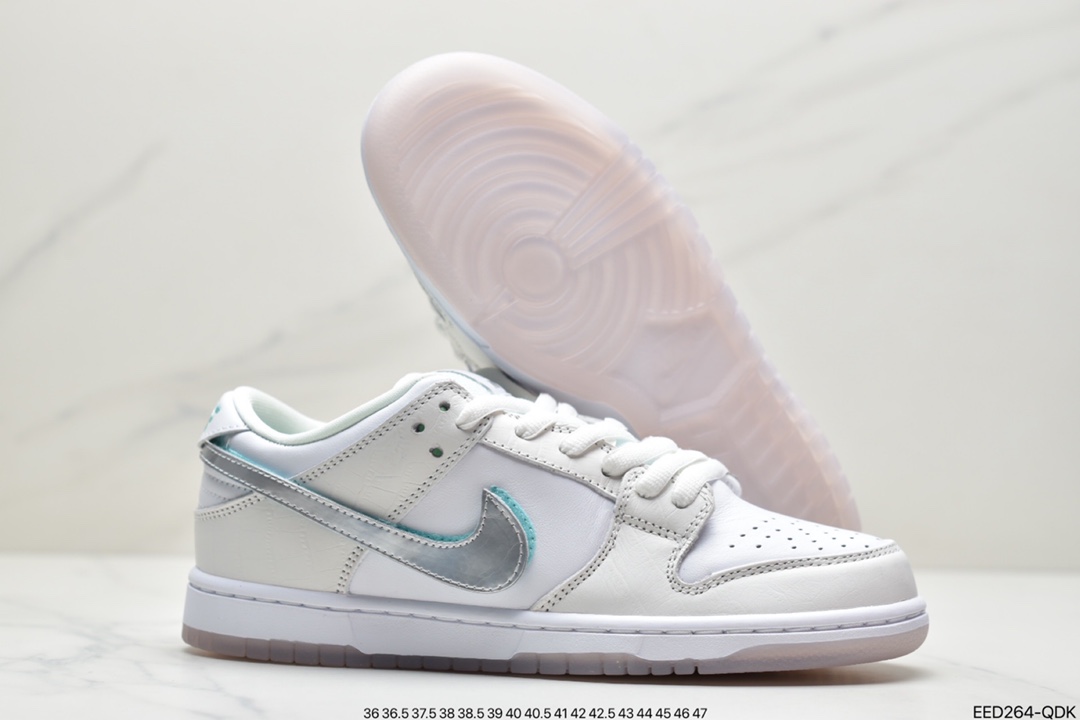 370 Diamond Supply Co x Nike SB Dunk Low 白钻石 BV1310-100