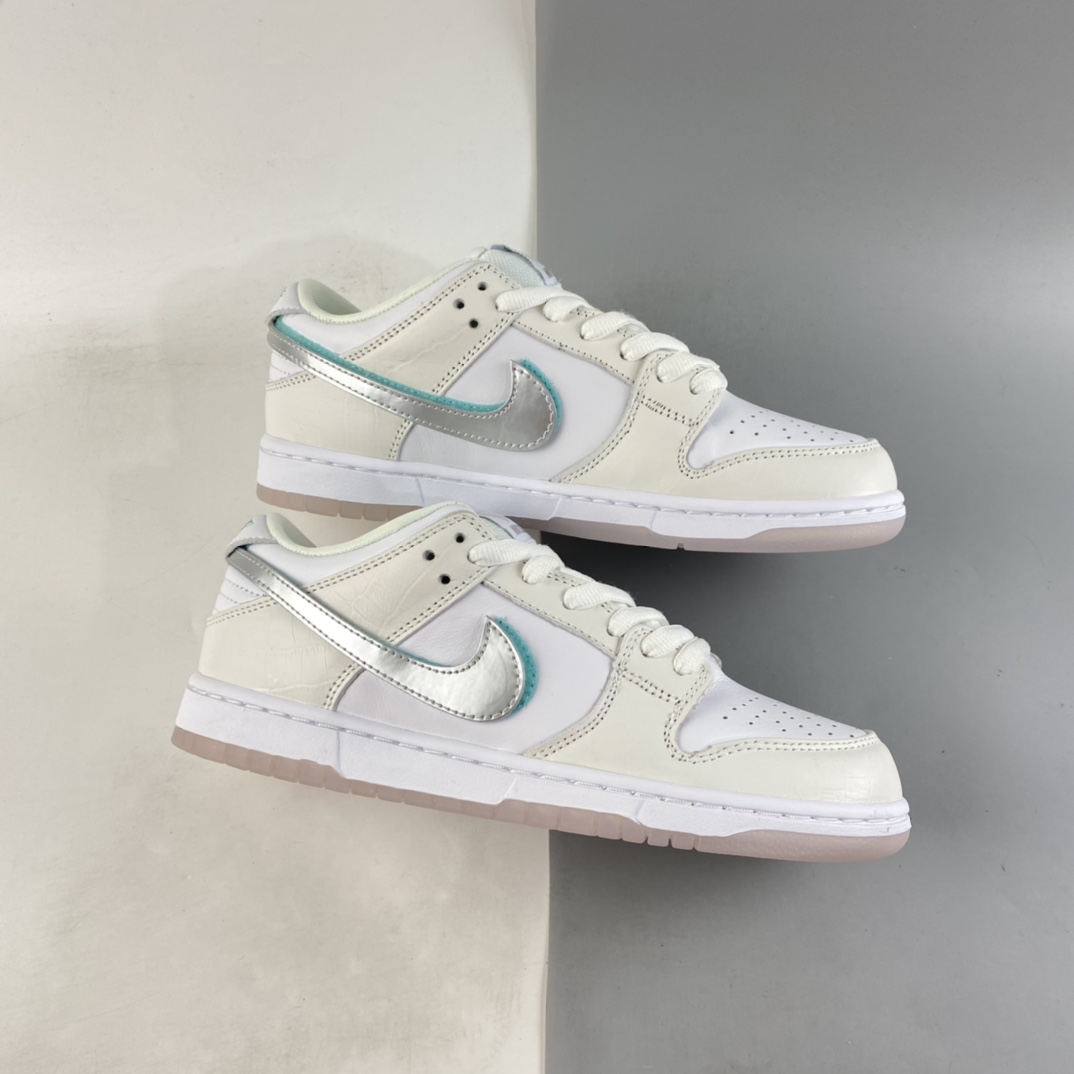 P380  Diamond Supply Co x NIKE SB Dunk Low 联名款SB扣碎篮板时尚休闲板鞋 BV1310-100