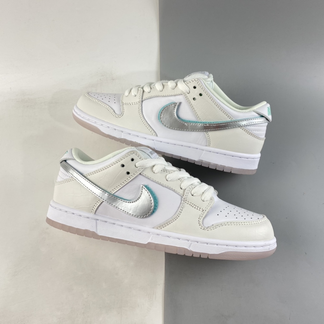 P380  Diamond Supply Co x NIKE SB Dunk Low 联名款SB扣碎篮板时尚休闲板鞋 BV1310-100