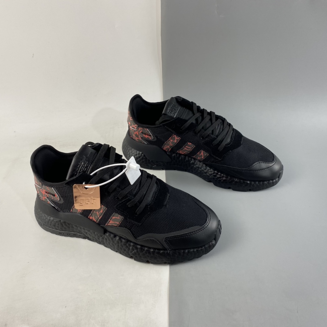P200  Adidas Nite Jogger Boost 阿迪夜行者爆米花大底复古跑鞋 FW6690