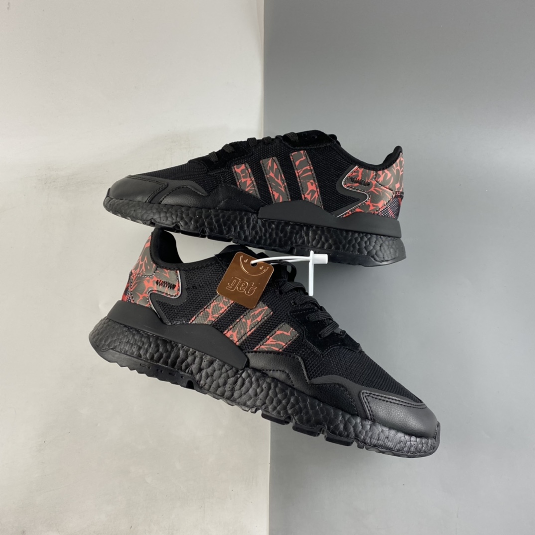 P200  Adidas Nite Jogger Boost 阿迪夜行者爆米花大底复古跑鞋 FW6690