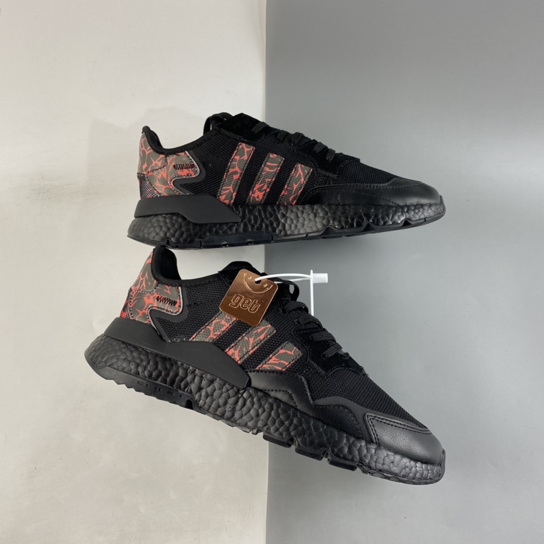 P200  Adidas Nite Jogger Boost 阿迪夜行者爆米花大底复古跑鞋 FW6690