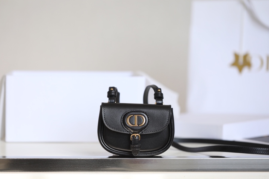 Dior Bags Handbags Black Gold Vintage Cowhide Mini