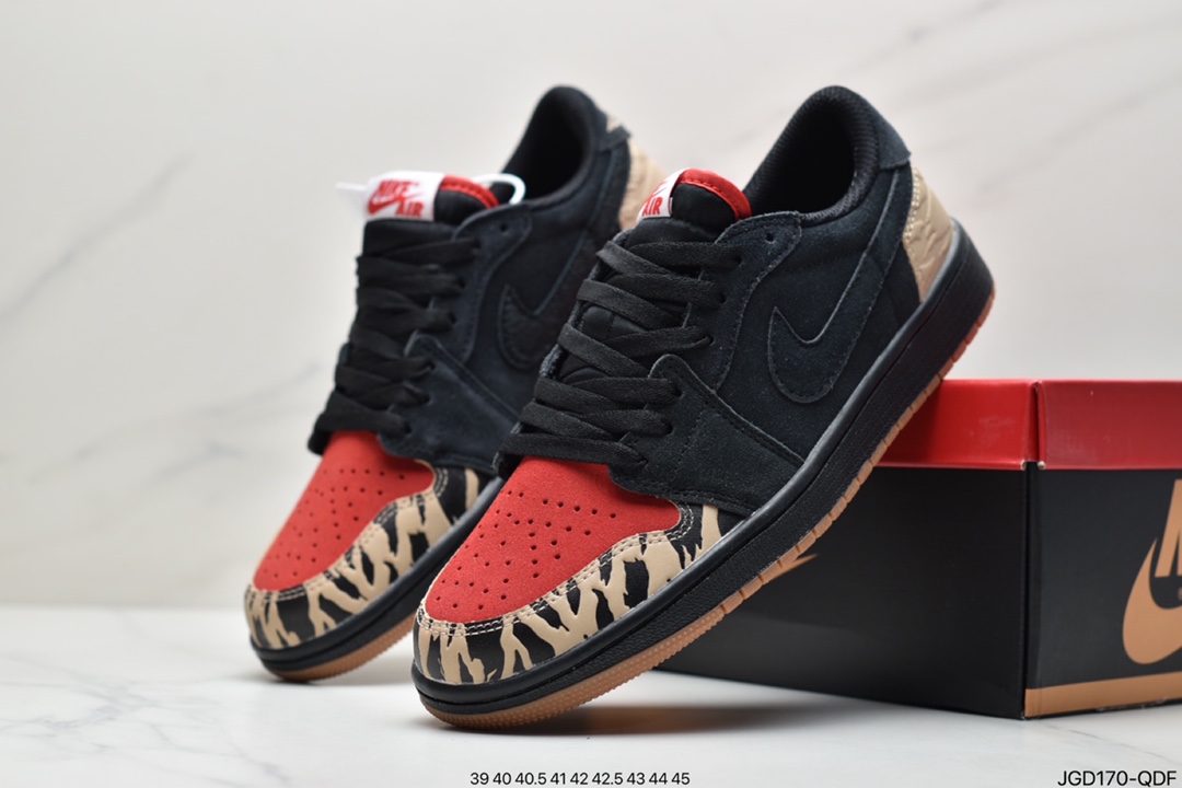 180 乔丹Air Jordan 1 Low低帮AJ1黑红主题食肉动物板鞋乔丹DN3400-001