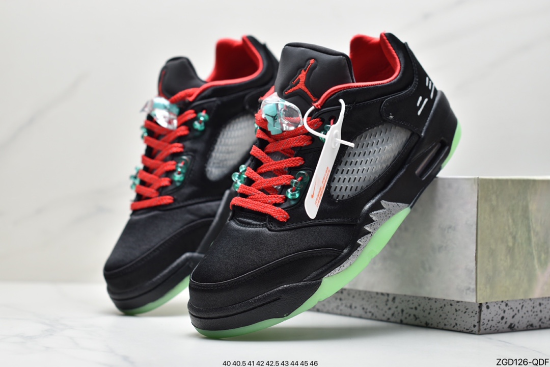 290 Off-White x Air Jordan Retro 5 乔丹AJ5代中帮复古休闲文化篮球鞋