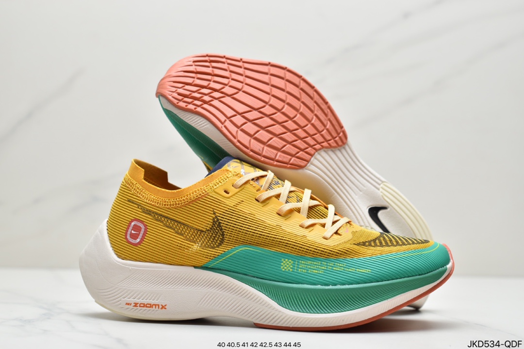 160 耐克Nike ZoomX Vaporfly NEXT% 2”White/Black”破2系列马拉松泡棉超轻缓震运动慢跑鞋DJ5182-700
