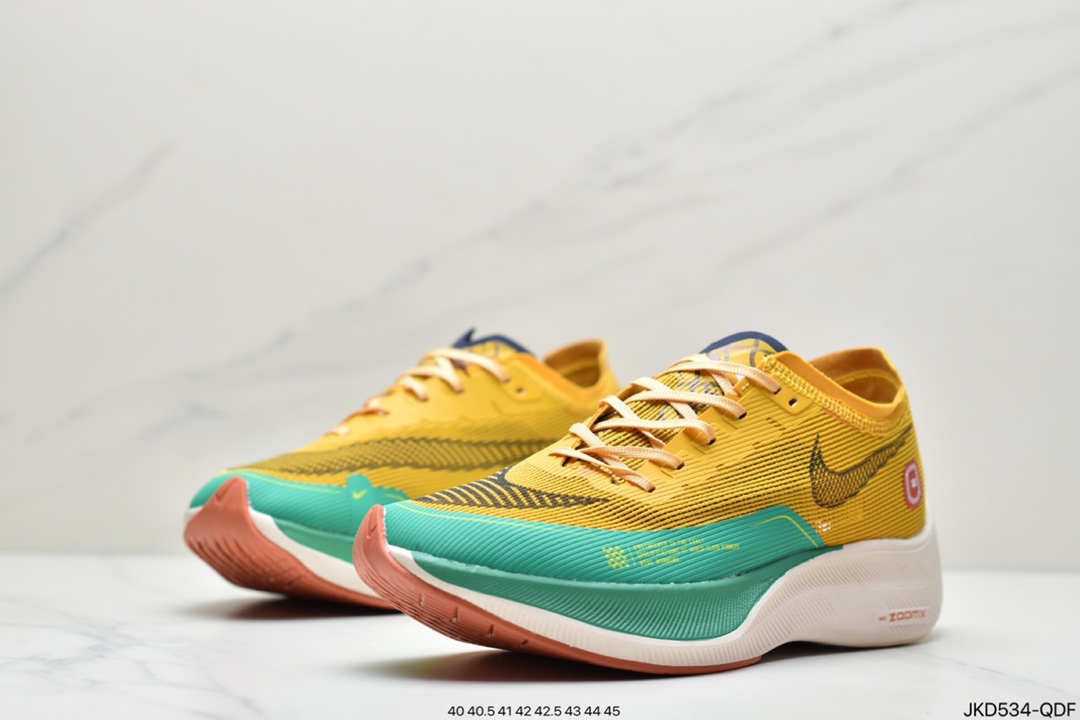 160 耐克Nike ZoomX Vaporfly NEXT% 2”White/Black”破2系列马拉松泡棉超轻缓震运动慢跑鞋DJ5182-700