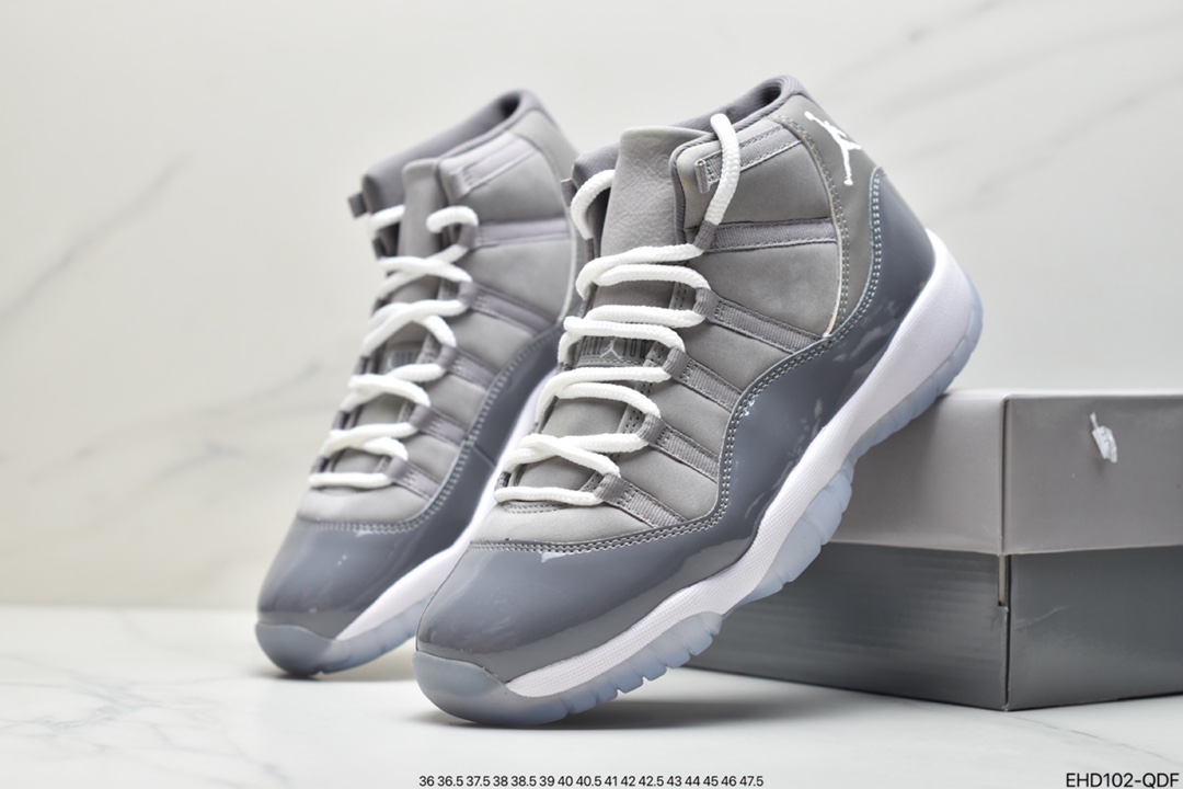 420 Air Jordan 11 Low”Cool Grey”耐克Air Jordan 11 High”Cool Grey”AJ11代迈克尔·乔丹高帮运动文化篮球鞋“酷灰”CT8012-005