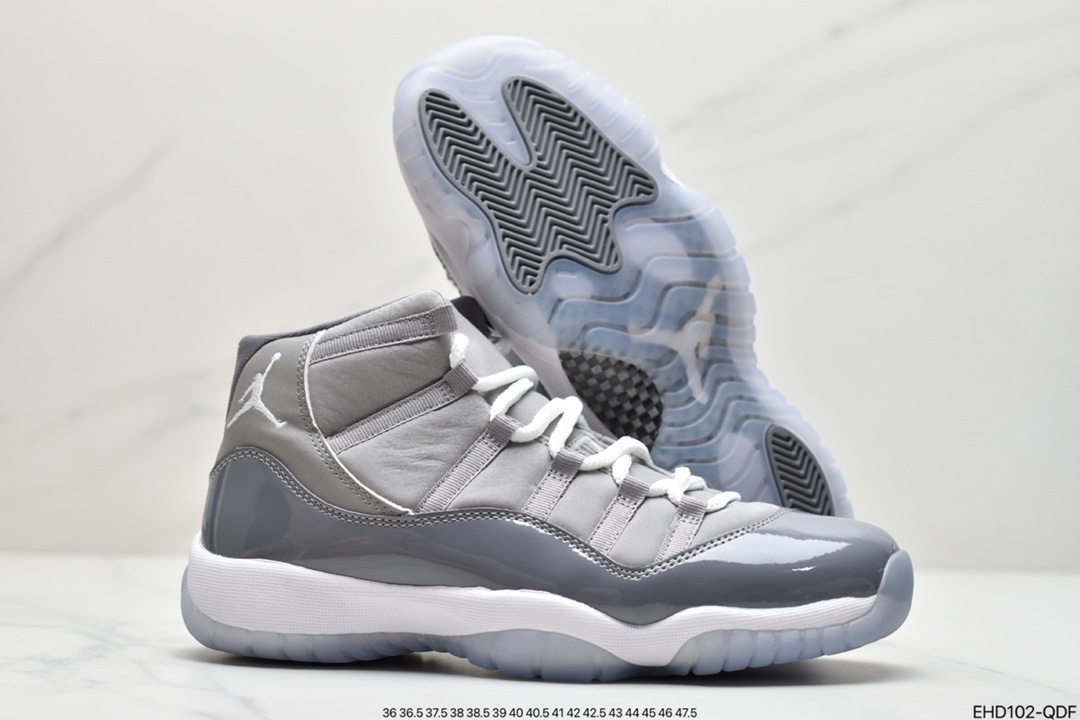 420 Air Jordan 11 Low”Cool Grey”耐克Air Jordan 11 High”Cool Grey”AJ11代迈克尔·乔丹高帮运动文化篮球鞋“酷灰”CT8012-005