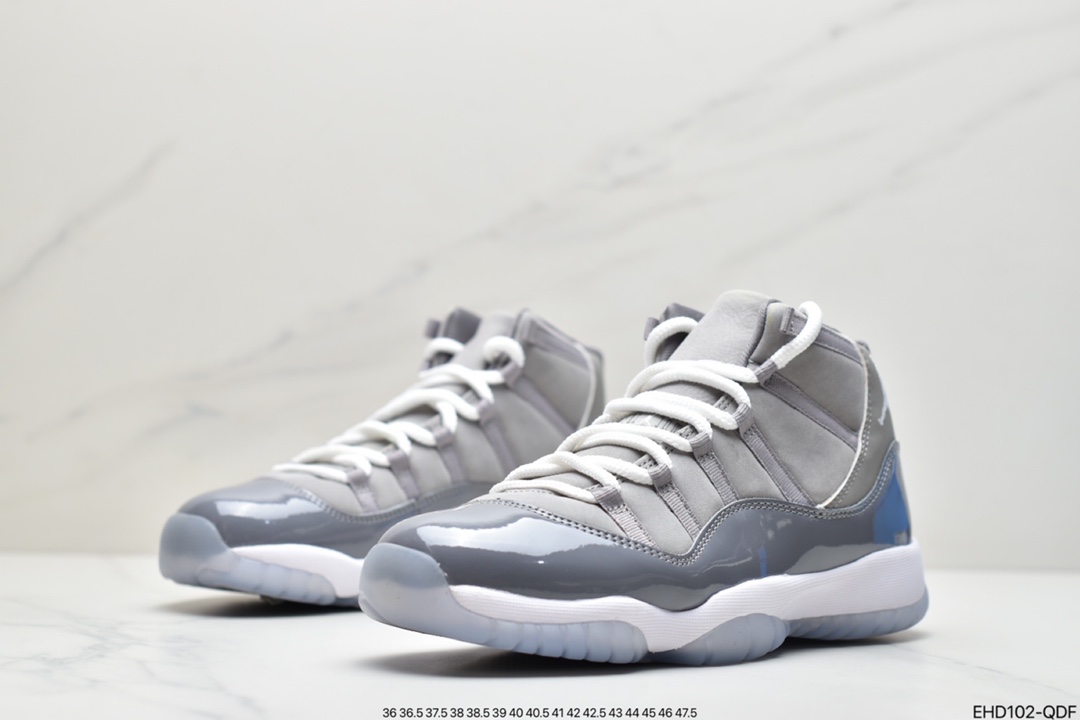 420 Air Jordan 11 Low”Cool Grey”耐克Air Jordan 11 High”Cool Grey”AJ11代迈克尔·乔丹高帮运动文化篮球鞋“酷灰”CT8012-005