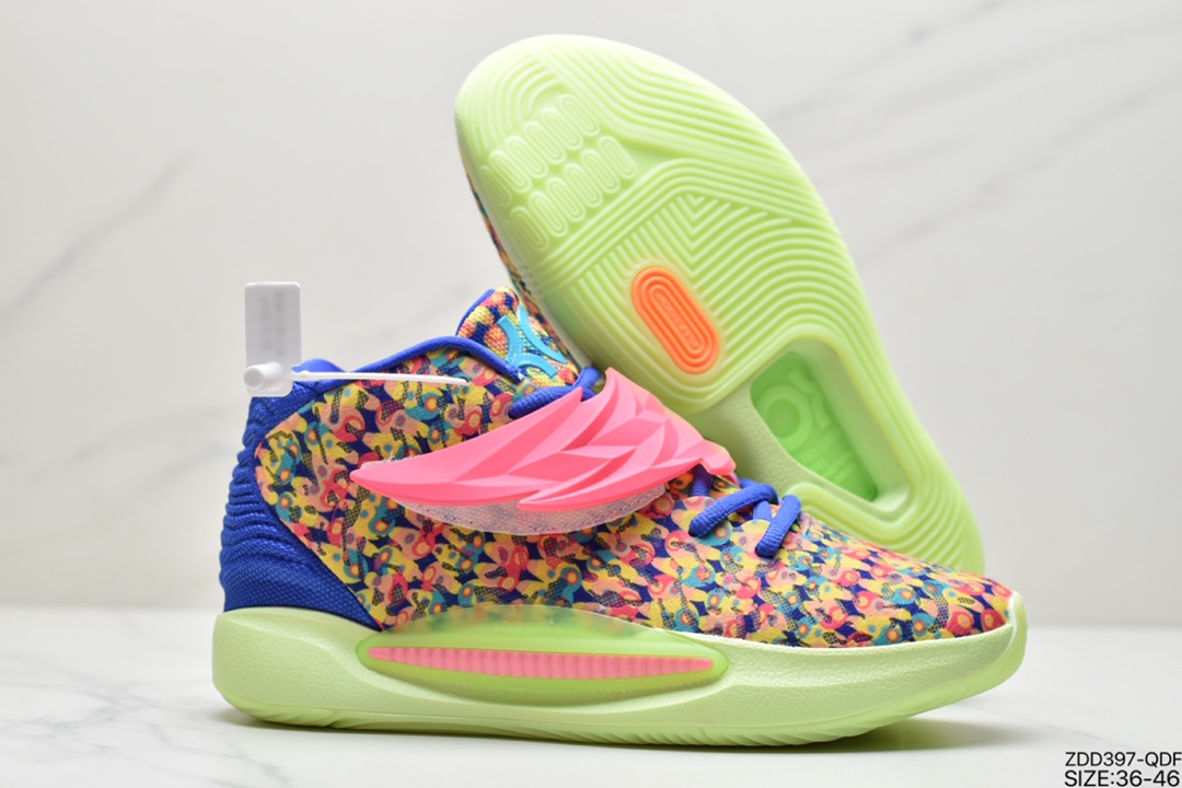230 耐克Nike KD14 EP耐克KD系列 继2、4、7代之后再次使用绑带设计 CZ0170