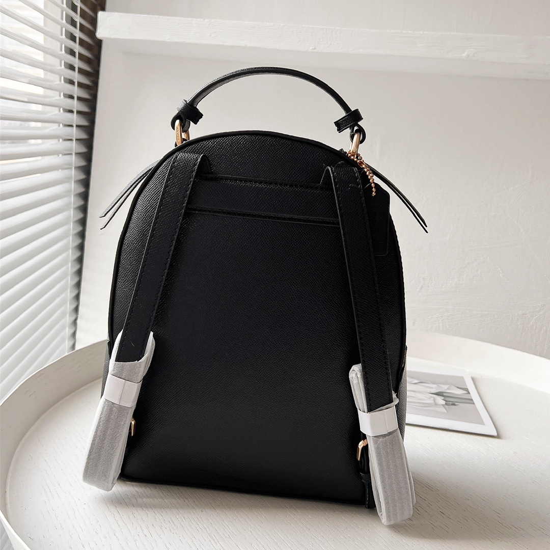 Coach COACH 蔻驰女包 Jordyn系列 女士双肩包背包书包电脑包 F76622 拉链背包 尺寸26