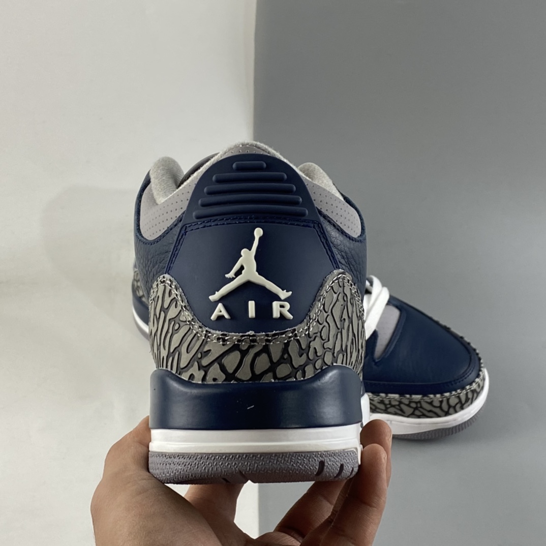 P240  Air Jordan 3 “Midnight Navy”午夜蓝  迈克尔·乔丹AJ3代中帮复古休闲运动文化篮球鞋 CT8532-401