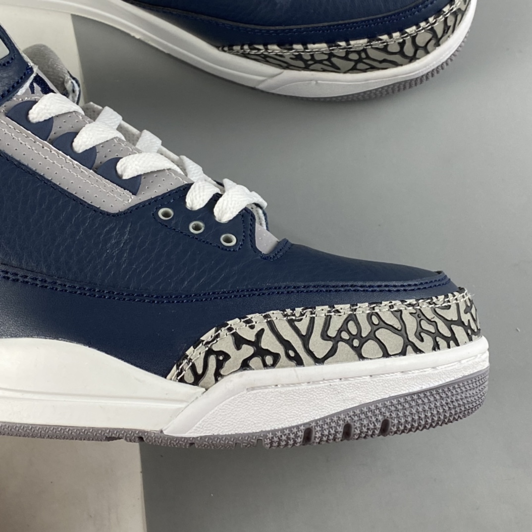 P240  Air Jordan 3 “Midnight Navy”午夜蓝  迈克尔·乔丹AJ3代中帮复古休闲运动文化篮球鞋 CT8532-401