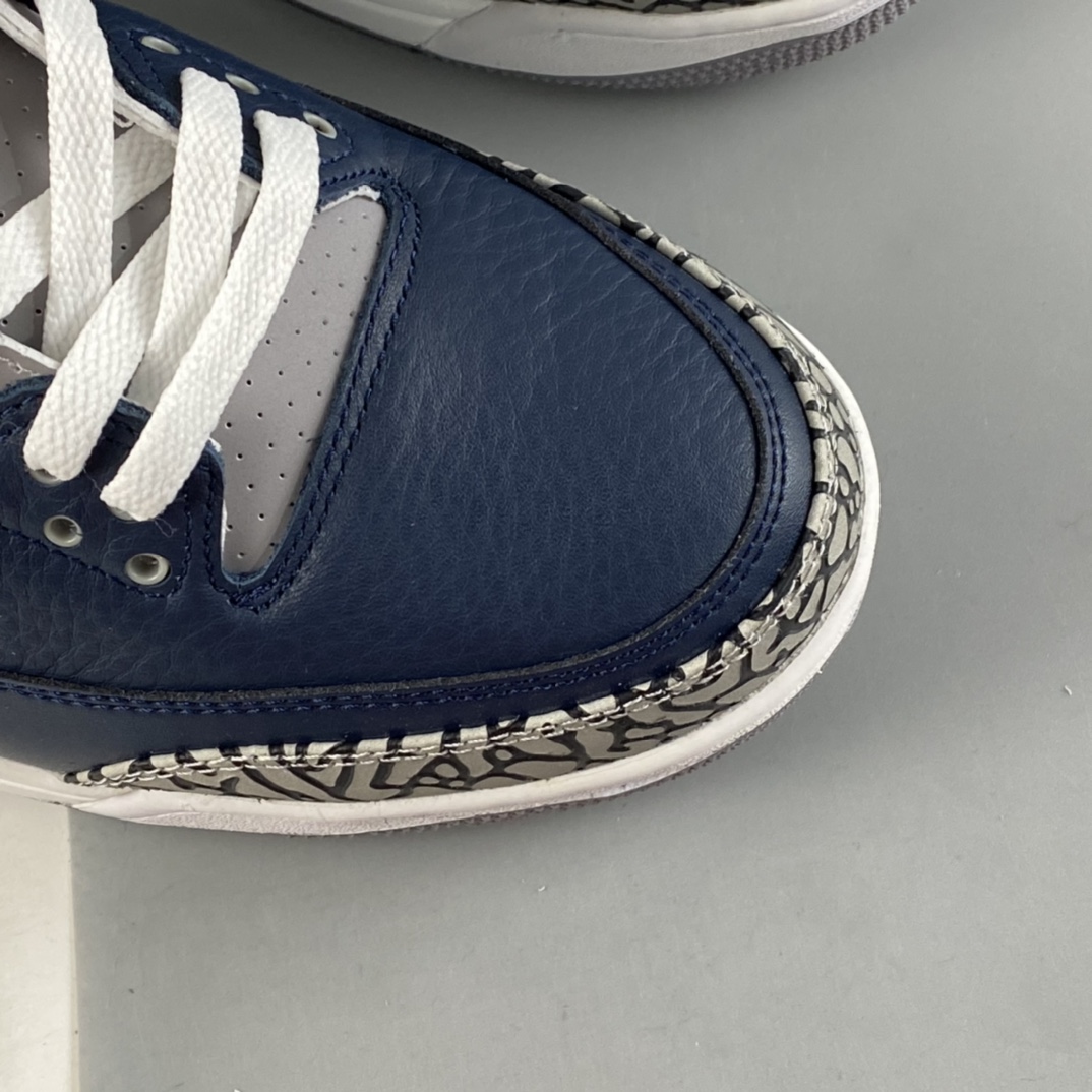 P240  Air Jordan 3 “Midnight Navy”午夜蓝  迈克尔·乔丹AJ3代中帮复古休闲运动文化篮球鞋 CT8532-401