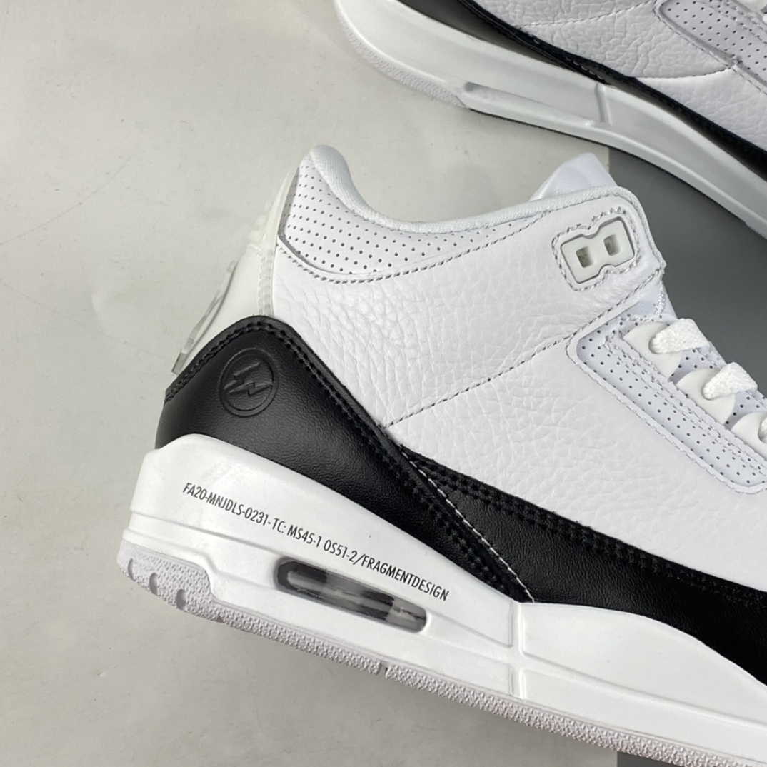 P240  Fragment Design x Air Jordan 3 AJ3 乔3 藤原浩闪电联名 DA3595-100