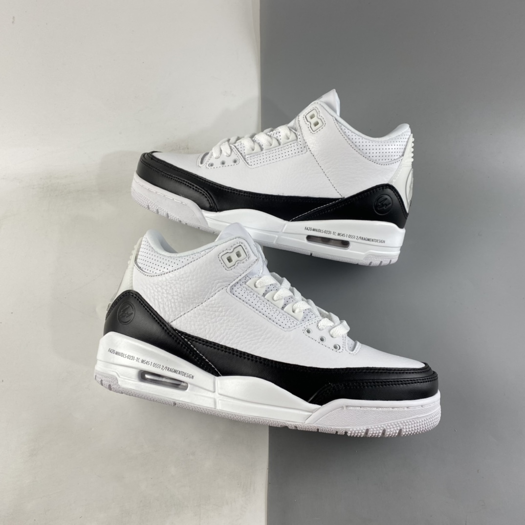 P240  Fragment Design x Air Jordan 3 AJ3 乔3 藤原浩闪电联名 DA3595-100