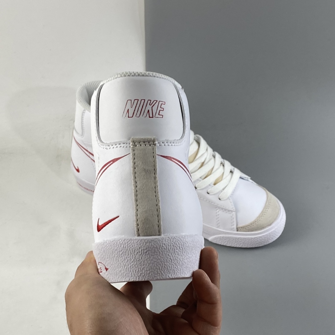 P160  NIKE Blazer Mid ’77 Vintage 开拓者“涂鸦勾”复古高帮休闲板鞋 CW7580-100