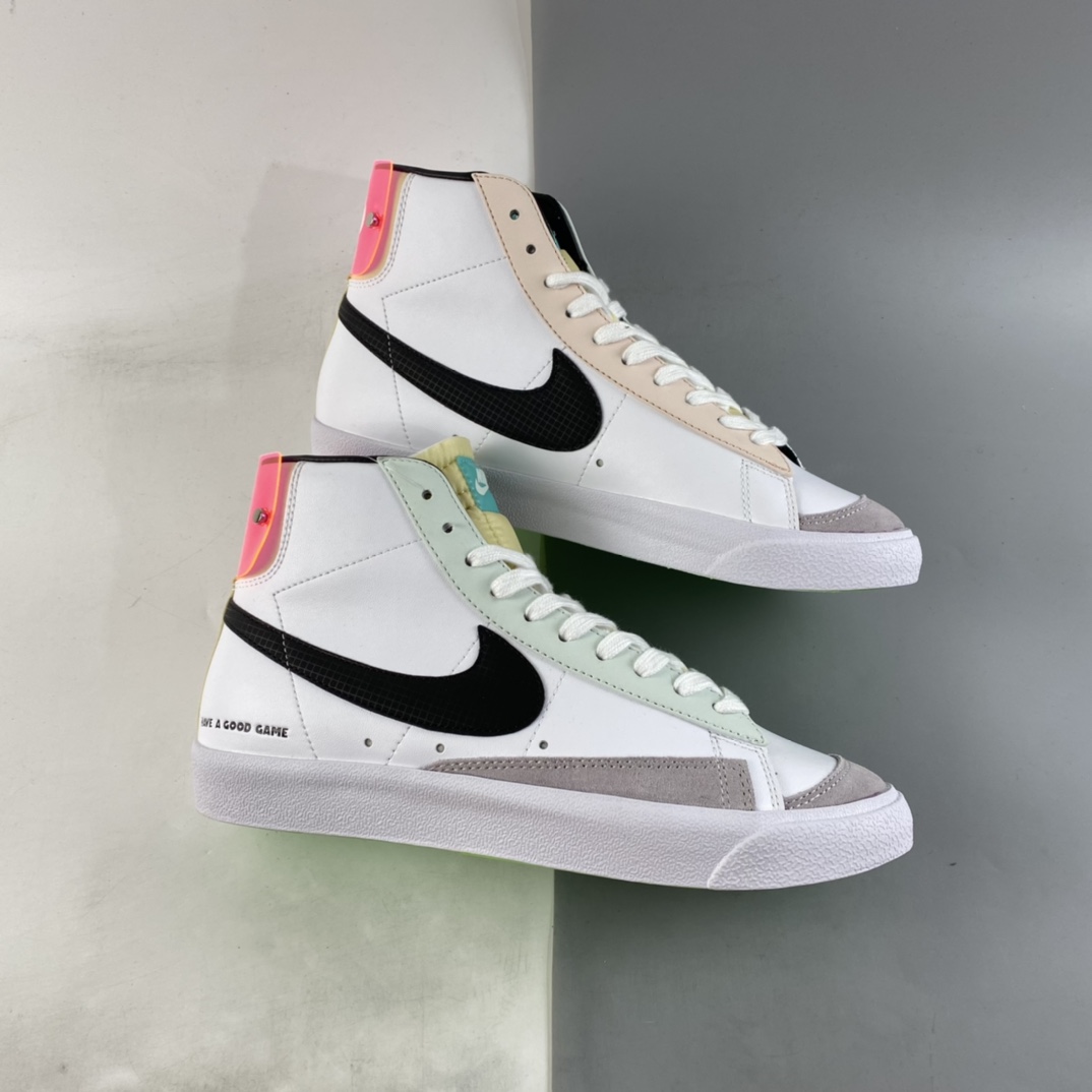 P160  NIKE Blazer Mid“Have A Good Game”电竞主题开拓者高帮休闲板鞋 DO2331-101