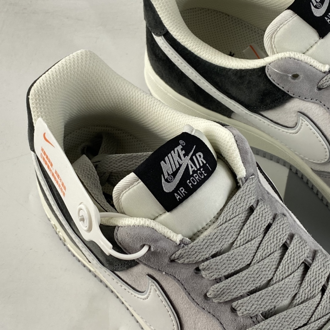 P240  NIKE Air Force 1’07 Low 白灰拼接麂皮配色空军一号低帮休闲板鞋 DW0831-896